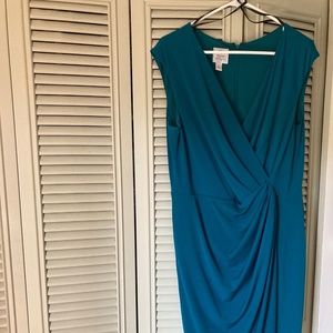 Teal party dress for summer events, sz 12